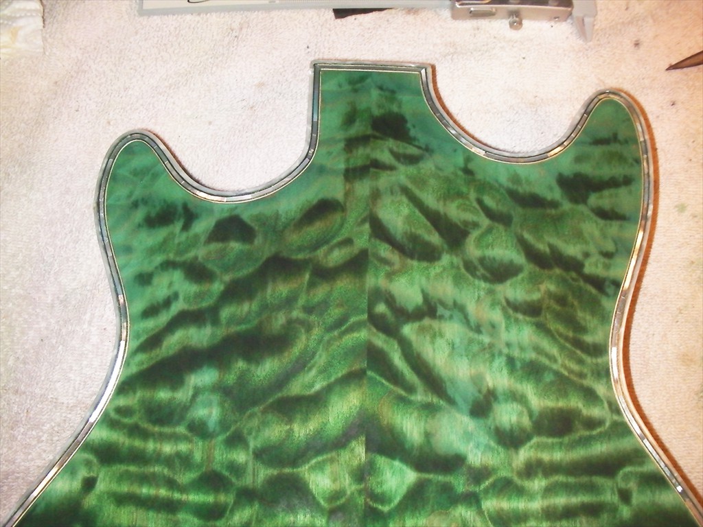 Firebolt in Green Quilted Western Maple